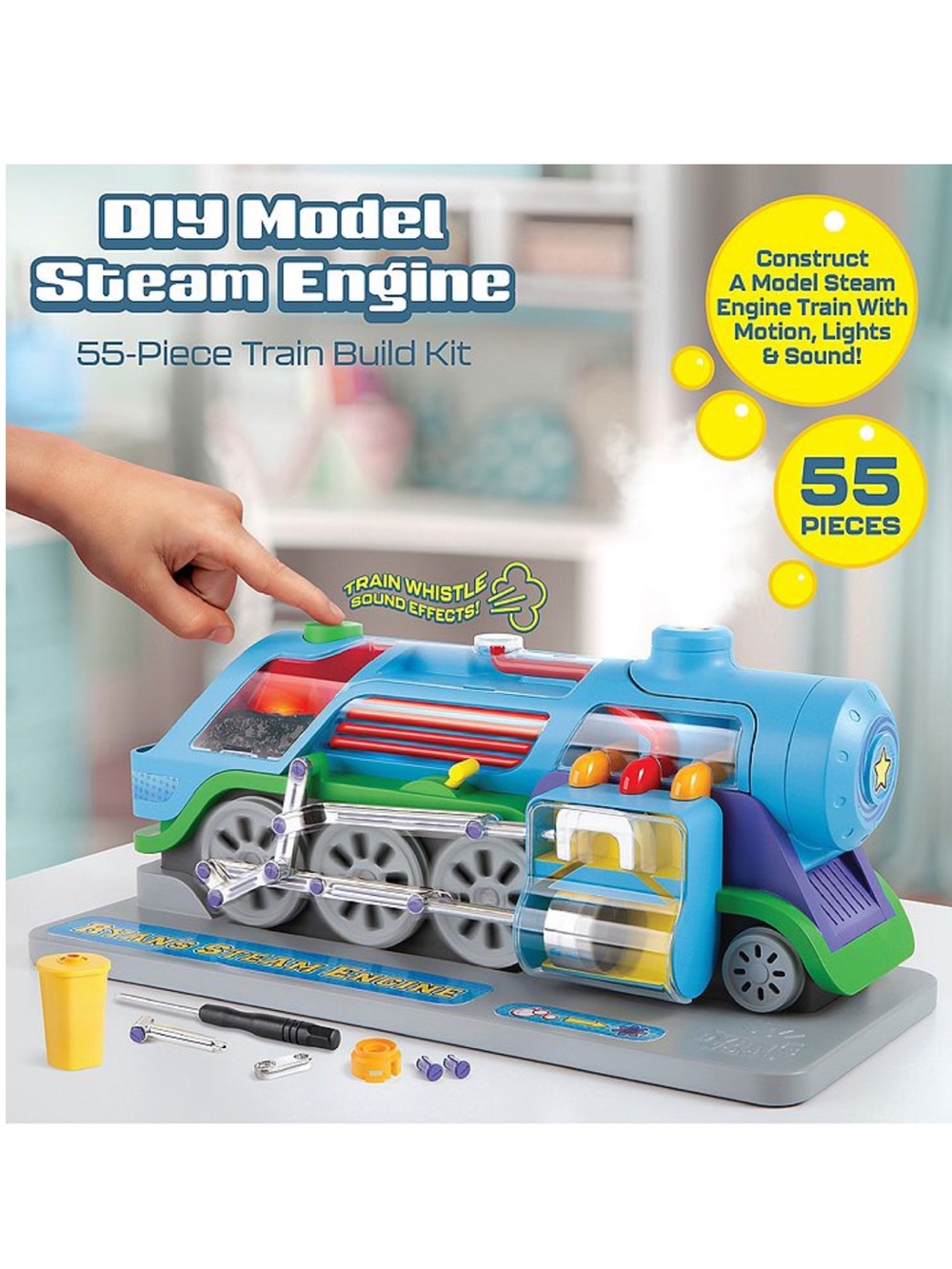 Ryan World DIY Model Steam Engine Train Build Kit - Picture 2 of 8